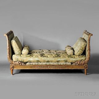Louis XVI-style Giltwood Daybed