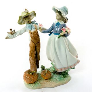 Scarecrow and the Lady 1005385 - Lladro Porcelain Figurine
