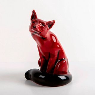 Royal Doulton Flambe Figurine, Seated Fox