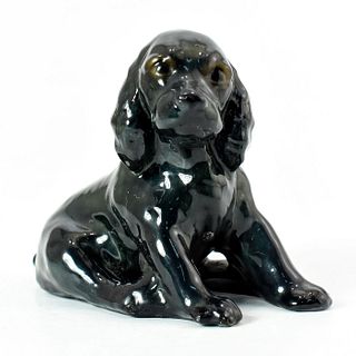 Mortens Studio Chalkware Dog Figurine, Black Cocker Spaniel