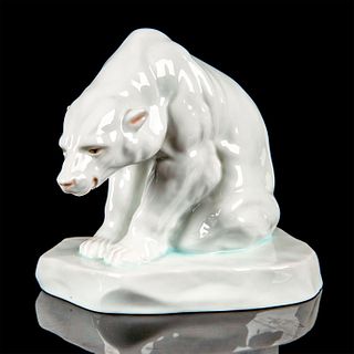 Herend Porcelain Animal Figurine, Polar Bear
