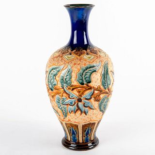 Doulton Lambeth Stoneware Floral Vase