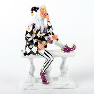 Pascoe And Company Figurine, The Jester In Black And White