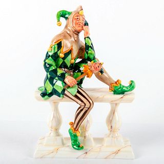 Pascoe And Company Figurine, The Jester In Green And Brown