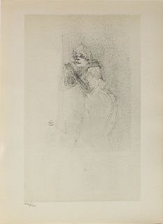 Henri Toulouse Lautrec (After) - Yvette Guilbert VII