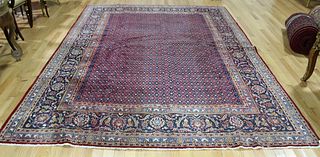 Vintage And Finely Hand Woven Carpet .