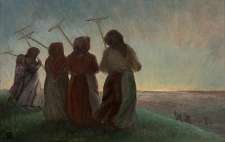 RICARDO BAROJA NESSI (Riotinto, Huelva, 1871 - Vera de Bidasoa, Navarra, 1953). 
Untitled. 
Oil on canvas.