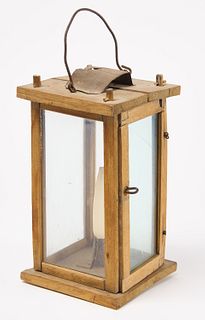 Early Wood and Glass Lantern