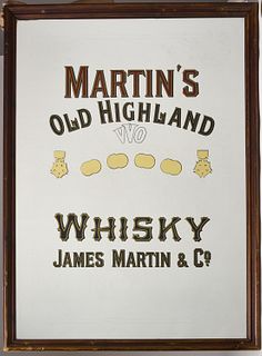 Martin's Old Highland Advertising Mirror
