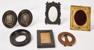 Lot of Daguerreotypes and Small Frames