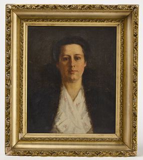 Portrait of Woman - Oil on Canvas