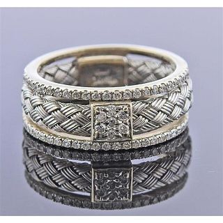 Roberto Coin 18k Gold Diamond Band Ring