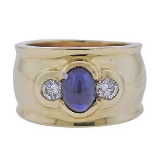 Certified 2.00ct Sapphire 14k Gold Diamond Ring