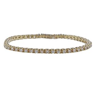 14k Gold Diamond Line Bracelet