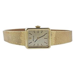Rolex Mid Century 14k Gold Watch