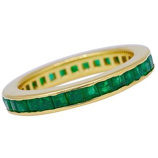 NO RESERVE, EMERALD ETERNITY RING