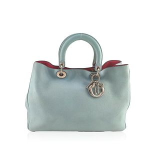 DIOR Diorrisimo Handbag in Blue Leather