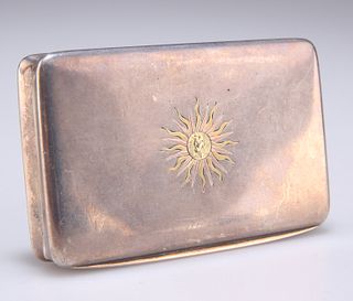 AN ITALIAN SNUFF BOX, by Ugo Frilli, Florence, rectangular, inset with a sm