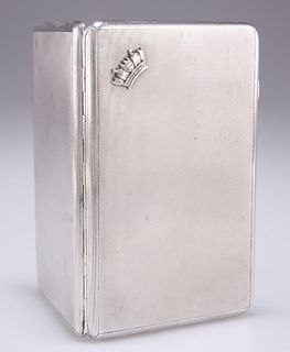 A GEORGE V SILVER CIGARETTE CASE, by Sampson Mordan & Co, London 1932, rect
