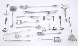 A GROUP OF SILVER, including a novelty presentation spoon, by Cooper Brothe