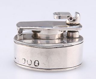 A GEORGE III SILVER TRAVELLING INKWELL, possibly by Francis Higgins II, Lon