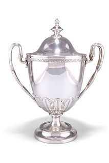 A GEORGE III SILVER CUP AND COVER, by William Holmes, London 1803, in the G