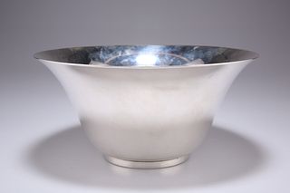 AN AMERICAN STERLING SILVER BOWL, by Tiffany & Co, c.1907-1947, of plain fl