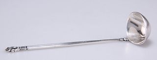 A DANISH STERLING SILVER SAUCE LADLE, by Georg Jensen, import marks, George