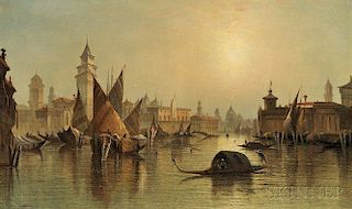 St. John A. Mulholland (British, active from 1884)      Grand Canal-Venice