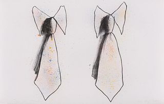 Jim Dine - Untitled (Two Ties)