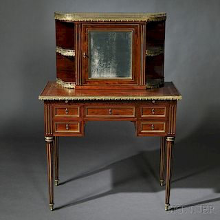 Louis Philippe Kingwood-veneered and Brass-inlaid Lady's Writing Desk