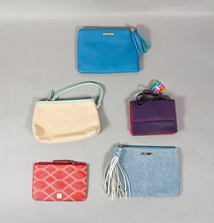Collection of 5 Colorful Pouches