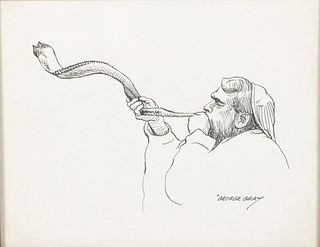 George Gray Pen and Ink Shofar