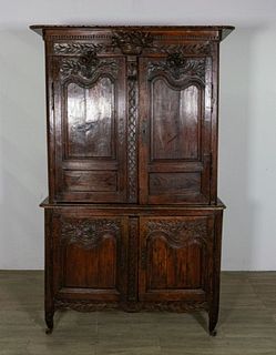 Ornately Carved Continental Cabinet