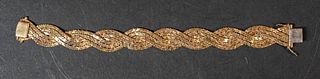 Braided 18k Gold Bracelet