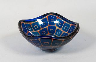 Sven Palmquist for Orrefors Ravenna Art Glass Bowl