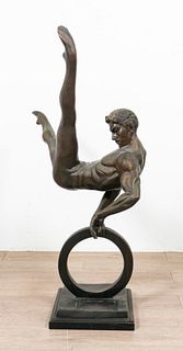 Richard MacDonald Style Bronze Gymnast