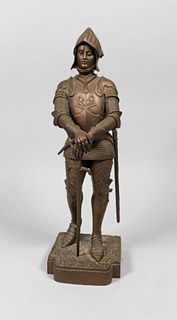 G Omerth Bronze Sculpture of Soldier