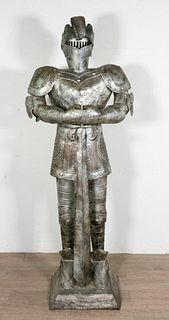Stamped Tin Knight in Suit of Armor