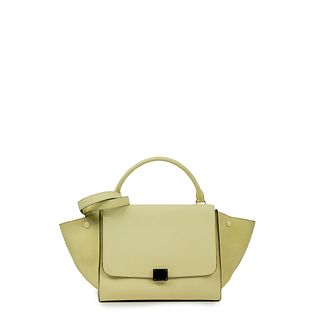 CÉLINE Trapeze Shoulder bag in Yellow Leather