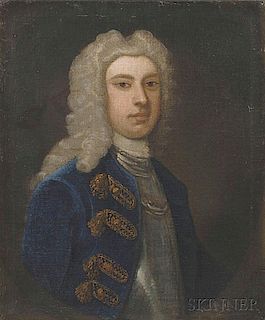 Continental School, 18th Century Style       Portrait of a Man