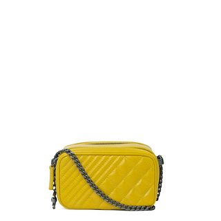 CHANEL Camera Shoulder bag in Yellow Leather