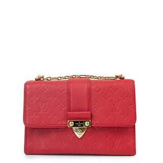 LOUIS VUITTON Saint Sulpice Shoulder bag in Red Leather