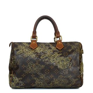 LOUIS VUITTON Speedy Edition Limitee Handbag in Brown Canvas