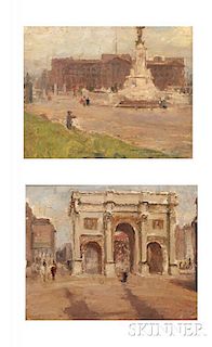 Continental School 19th/20th Century      Two Works: The Marble Arch, London
