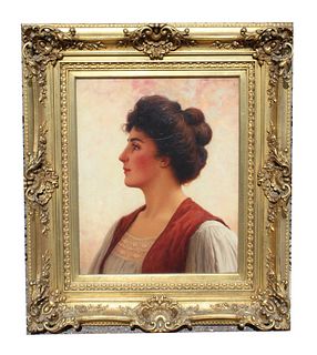 Walter Blackman (1847-1928) Portrait of a Female