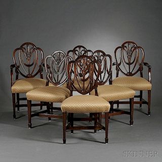 Six George III-style Mahogany Dining Chairs