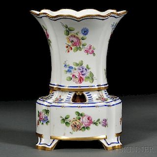 Porcelain Potpourri Vase and Stand