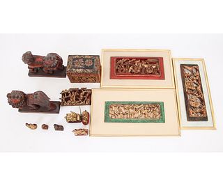 CHINESE WOOD CARVINGS