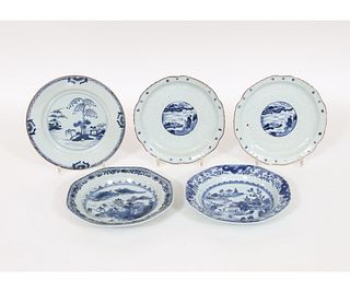FIVE CHINESE PLATES